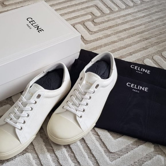 CELINE BLANK LOW LACE UP SNEAKER WITH TOE CAP - Picture 5 of 10